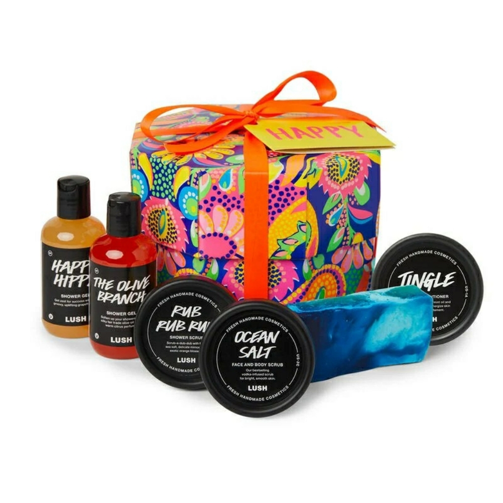 LUSH "Happy" Wrapped Gift Box